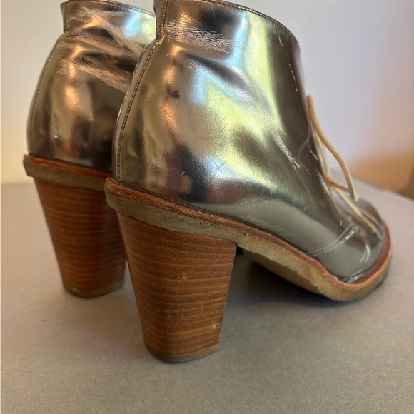 Robert Clergerie Silver Heeled Boots - Picture 3 of 8